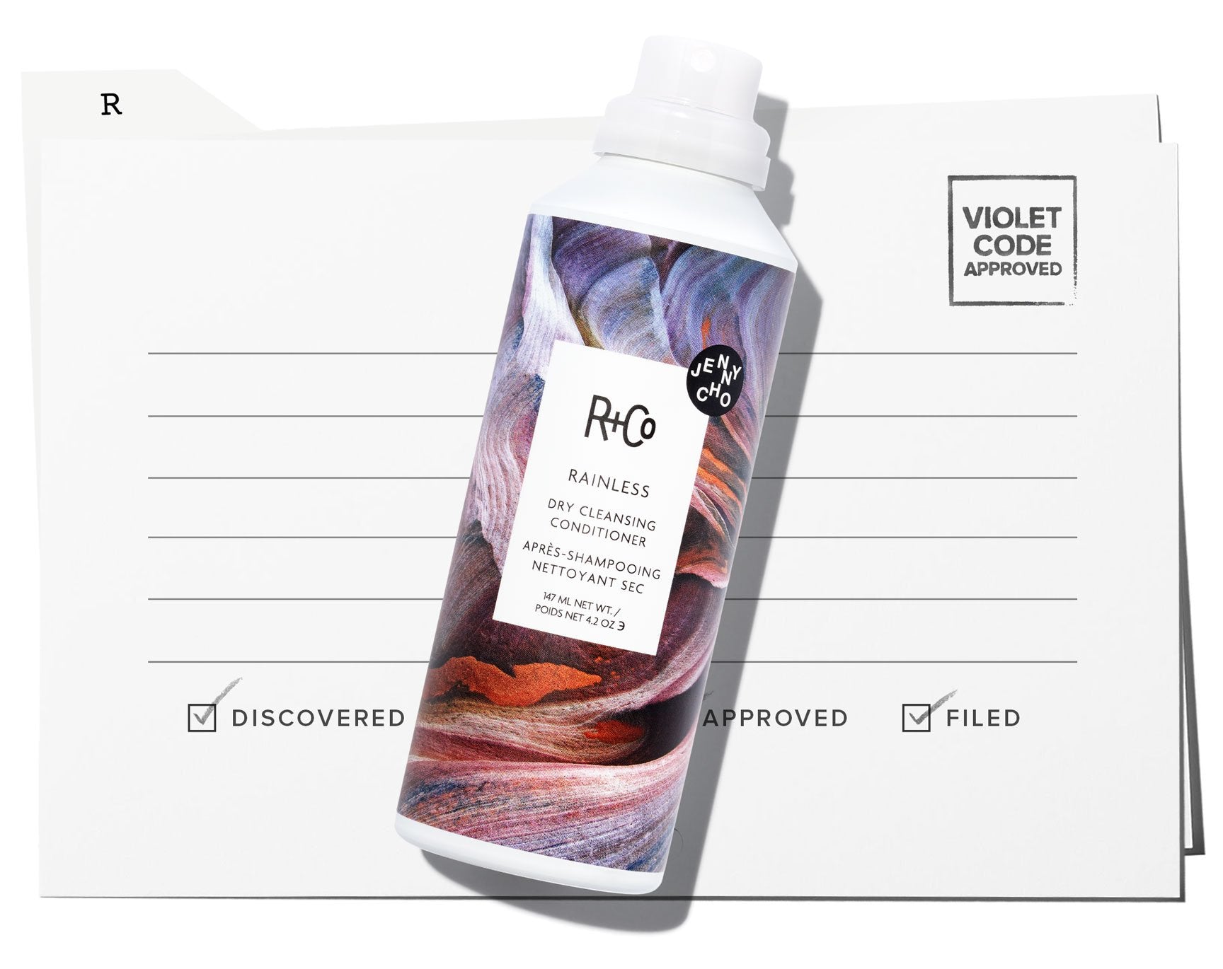 R+CO'S RAINLESS DRY CLEANSING CONDITIONER – VIOLET GREY