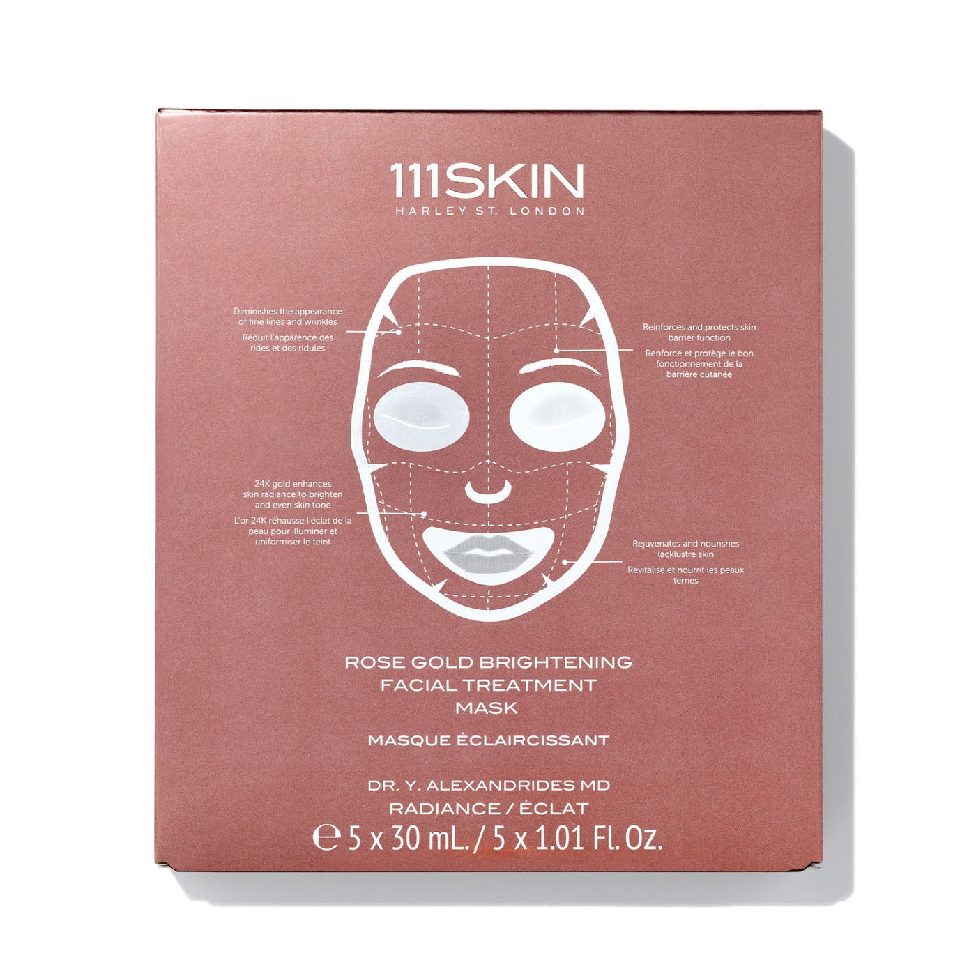 Rose Gold Brightening Facial Treatment Mask