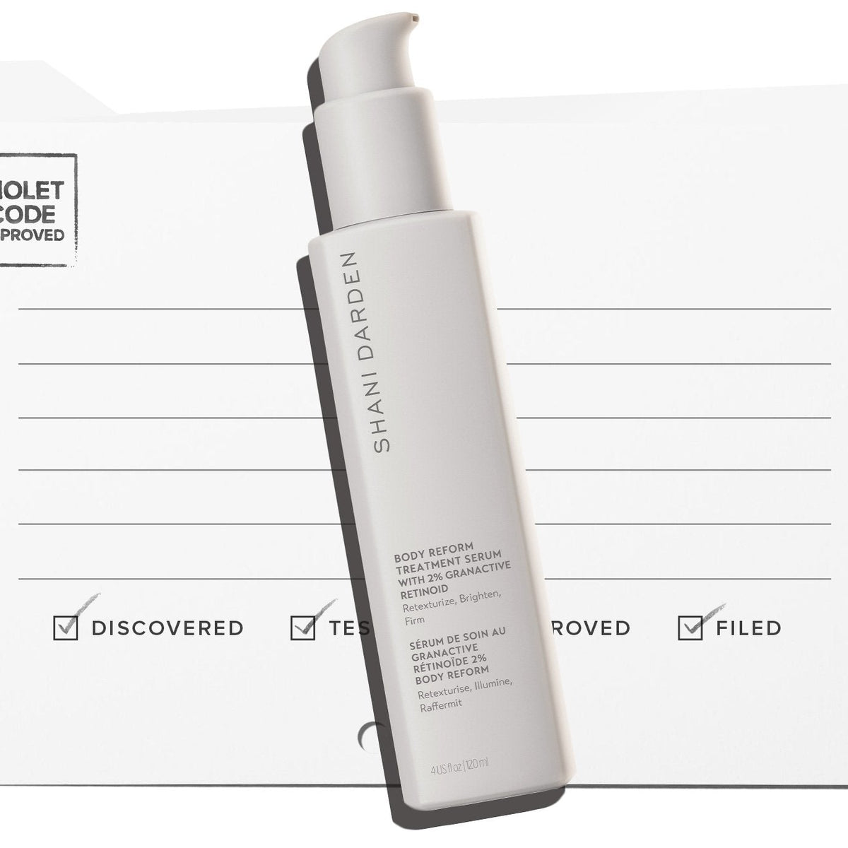 SHANI DARDEN’S BODY REFORM TREATMENT SERUM – VIOLET GREY