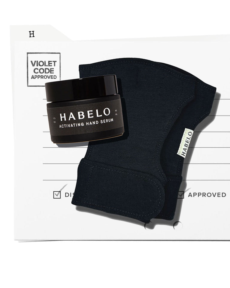 HABELO ACTIVATING HAND SERUM & TREATMENT-BOOSTING GLOVES