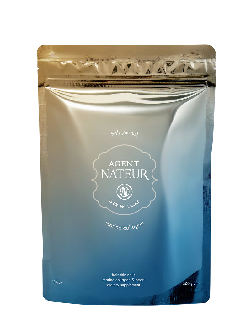 holi (mane) marine collagen peptides and pearl hair, skin, nails, 2 daily supplements combined