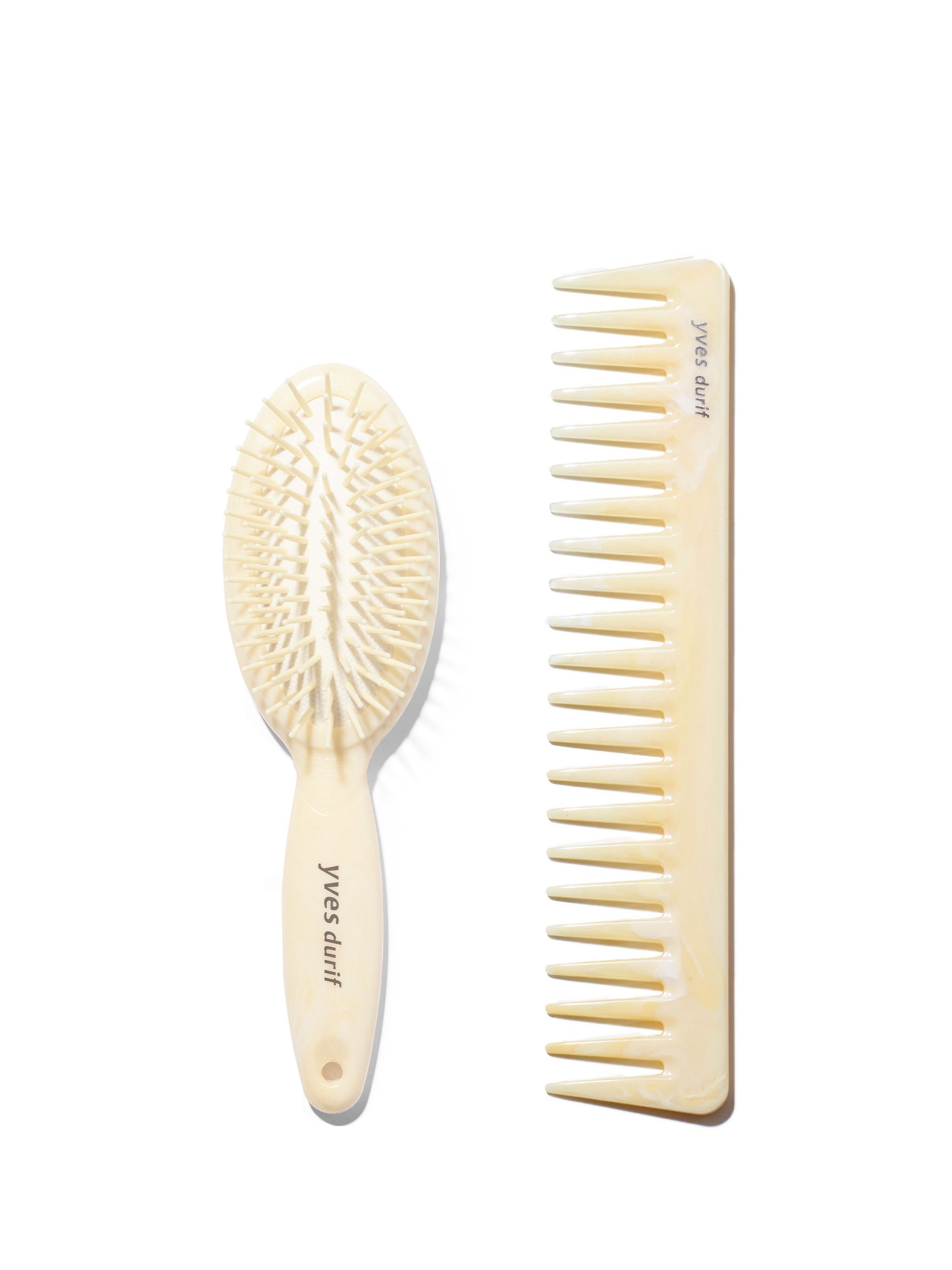 The Yves Durif Comb And Petite Brush – VIOLET GREY